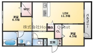 ボースウィングス竹渕東の物件間取画像